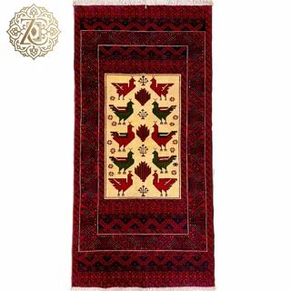 قالیچه دستبافت بلوچی 2متری نقش مرغی