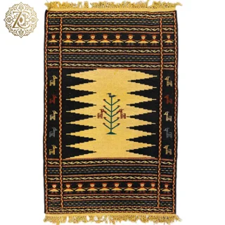 گلیم دستبافت120*80سانتی متری