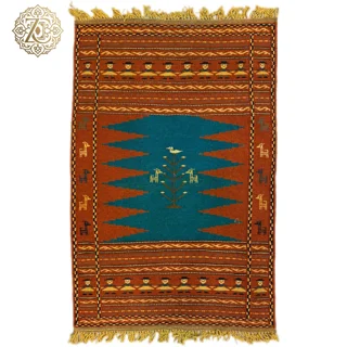 گلیم دستبافت عشایری 120*80سانتی متر