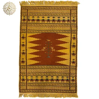 گلیم دستبافت120*80سانتی متری عشایری
