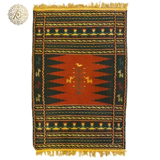گلیم دستبافت 120*80سانتی متر عشایر خراسان